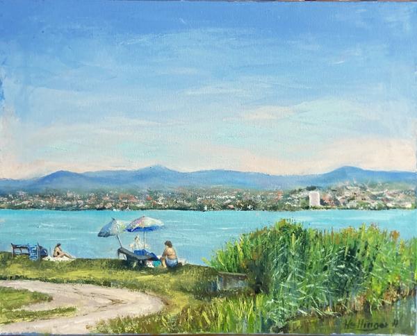 Balatoni fürdőzők (25x60 cm)<br/>Olaj vászon<br/>A kép: 60 000 Ft<br/><br/><button onclick='sendEmail()' style='background-color: #333; color: white; border: none; padding: 10px 20px; text-align: center; text-decoration: none; display: inline-block; font-size: 16px; margin: 4px 2px; cursor: pointer;'>Kapcsolatfelvétel</button>
