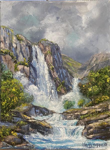 Vízesés (40x30 cm)<br/>Olaj vászon<br/>A kép: 80 000 Ft<br/><br/><button onclick='sendEmail()' style='background-color: #333; color: white; border: none; padding: 10px 20px; text-align: center; text-decoration: none; display: inline-block; font-size: 16px; margin: 4px 2px; cursor: pointer;'>Kapcsolatfelvétel</button>