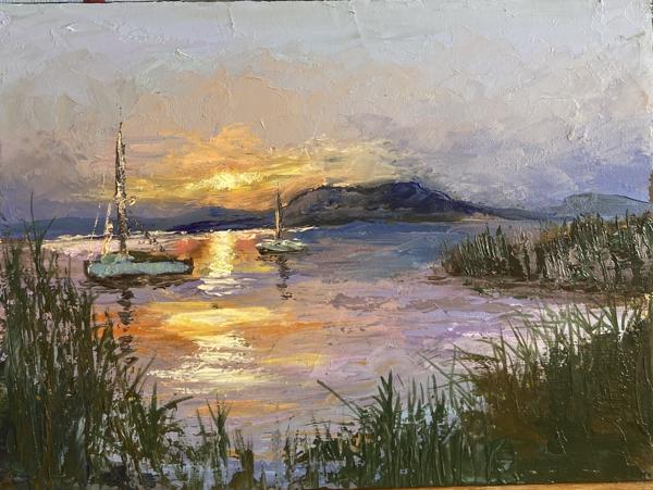 Az este csendje (20x30 cm)<br/>Olaj vászon<br/>A kép: 25 000 Ft<br/><br/><button onclick='sendEmail()' style='background-color: #333; color: white; border: none; padding: 10px 20px; text-align: center; text-decoration: none; display: inline-block; font-size: 16px; margin: 4px 2px; cursor: pointer;'>Kapcsolatfelvétel</button>