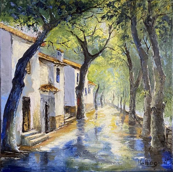 Nyári zápor (40x40 cm)<br/>Olaj vászon<br/>A kép: 50 000 Ft<br/><br/><button onclick='sendEmail()' style='background-color: #333; color: white; border: none; padding: 10px 20px; text-align: center; text-decoration: none; display: inline-block; font-size: 16px; margin: 4px 2px; cursor: pointer;'>Kapcsolatfelvétel</button>
